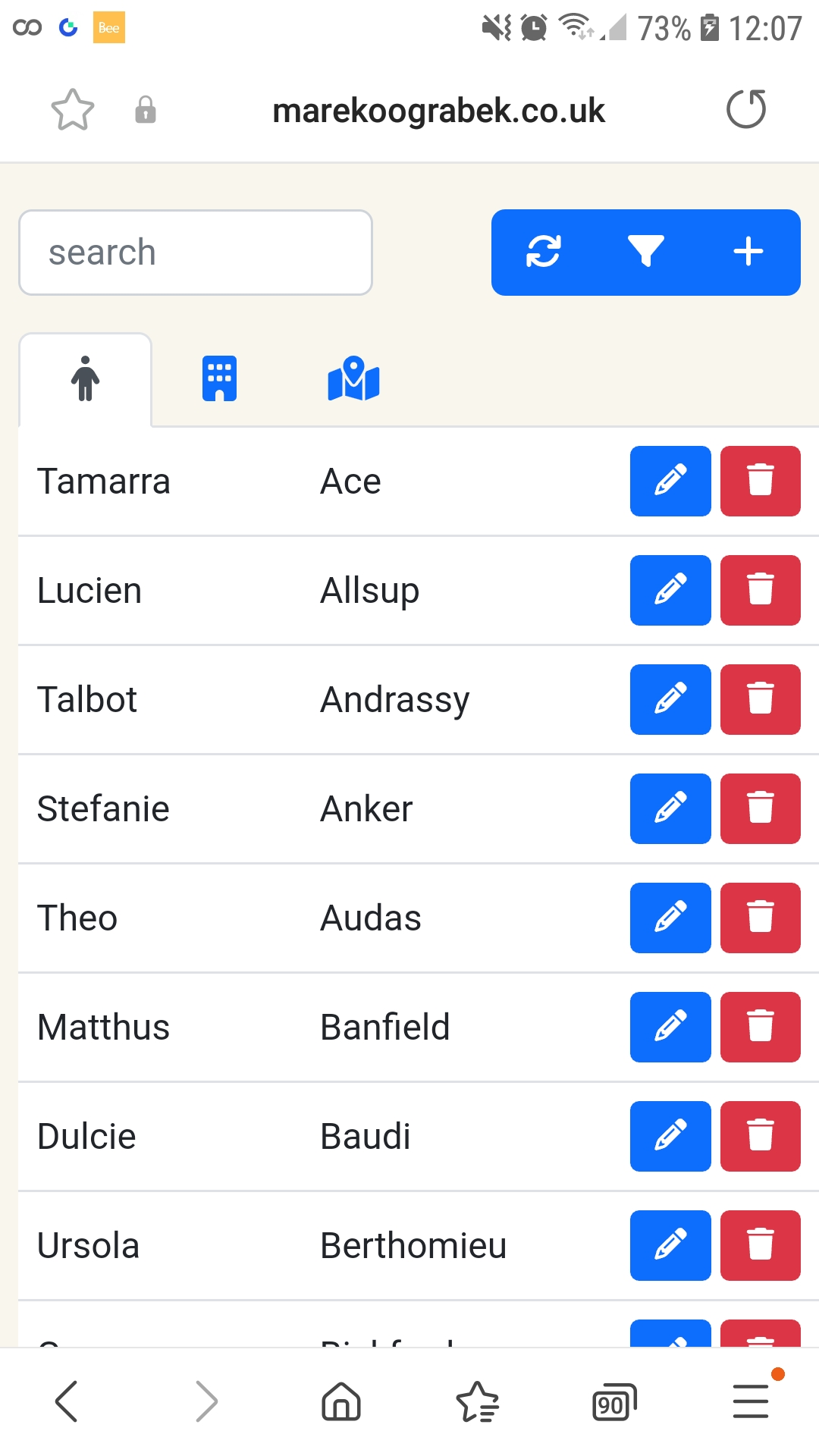 Company Directory Screenshot 1