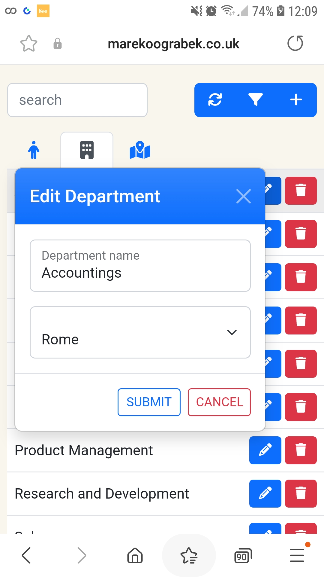 Company Directory Screenshot 9